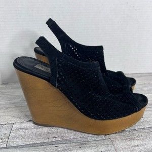 Steve Madden Women’s black wedge heels size 7